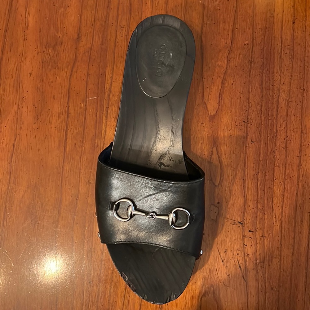 Gucci, women's wooden slides (Sandals)